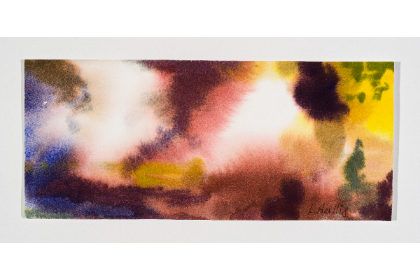 Turbulent Voyage, gouache sur papier Fabriano Artistico, 11x5p.